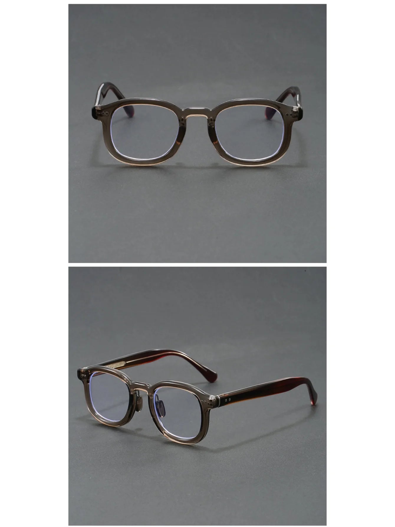 2025 New Japanese Acetate Glasses Frame Handmade Oval Retro Glasses for Men's Designer Brand Fashion Glasses