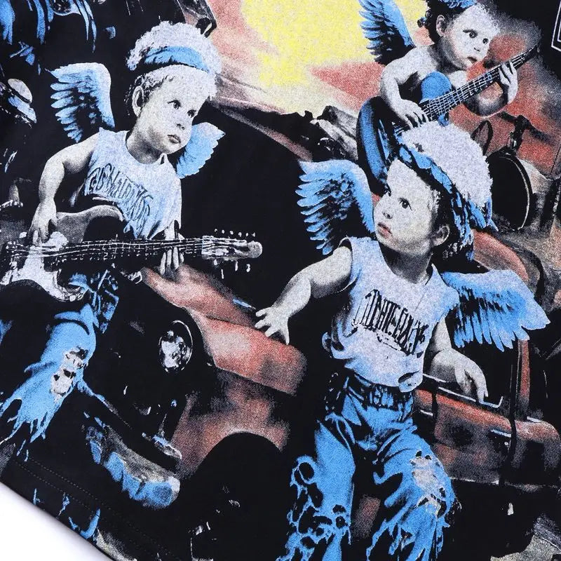 2026 New MIXED EMOTION Long Sleeve T-shirt Men Women High Street Full Print Best Quality Crewneck Hip Hop Oversized Tops