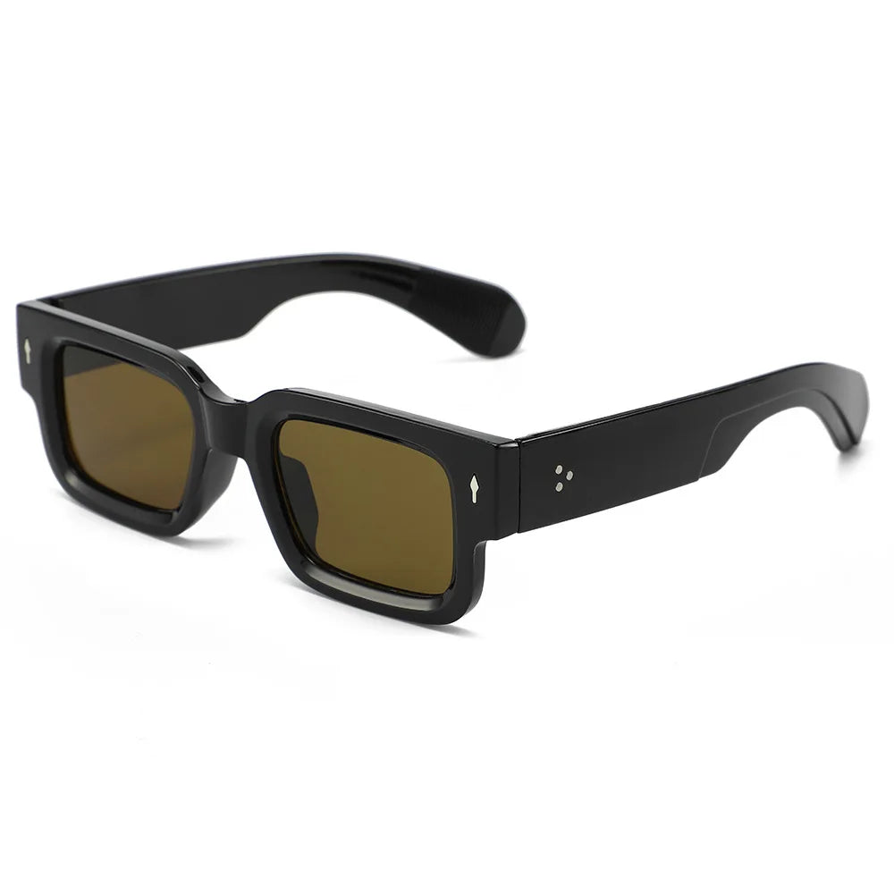 1PC Unisex Retro Square Sunglasses Classic UV Protection Plastic Frame Shades for Outdoor Travel Driving