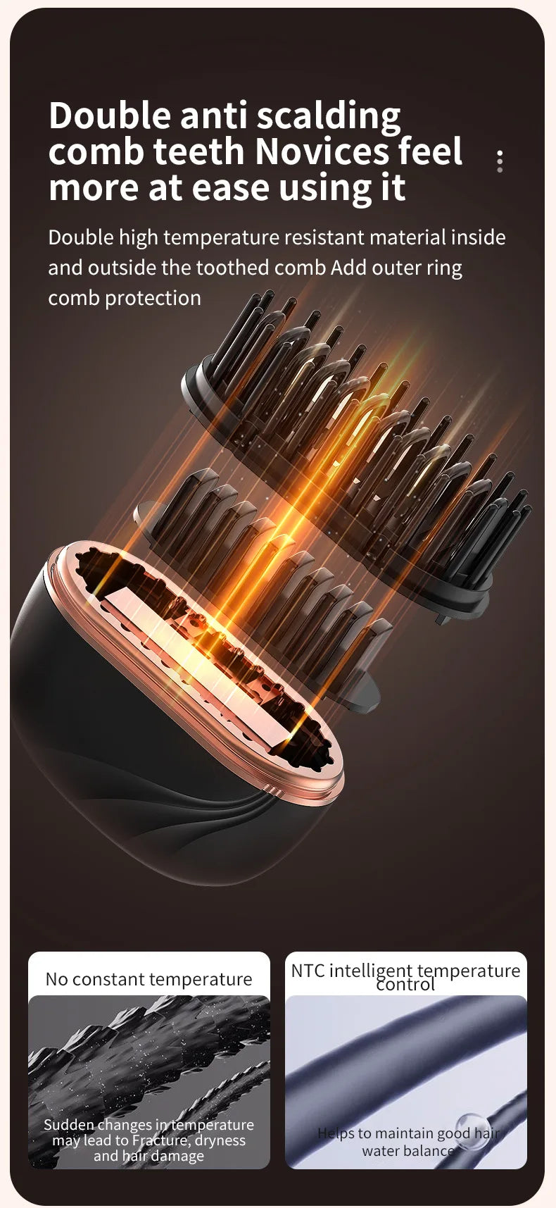 2025 New Mini Straightener Rechargeable Portable Hair Straightener Brush Anti-Scald Shell Cordless USB Charging Straighteners