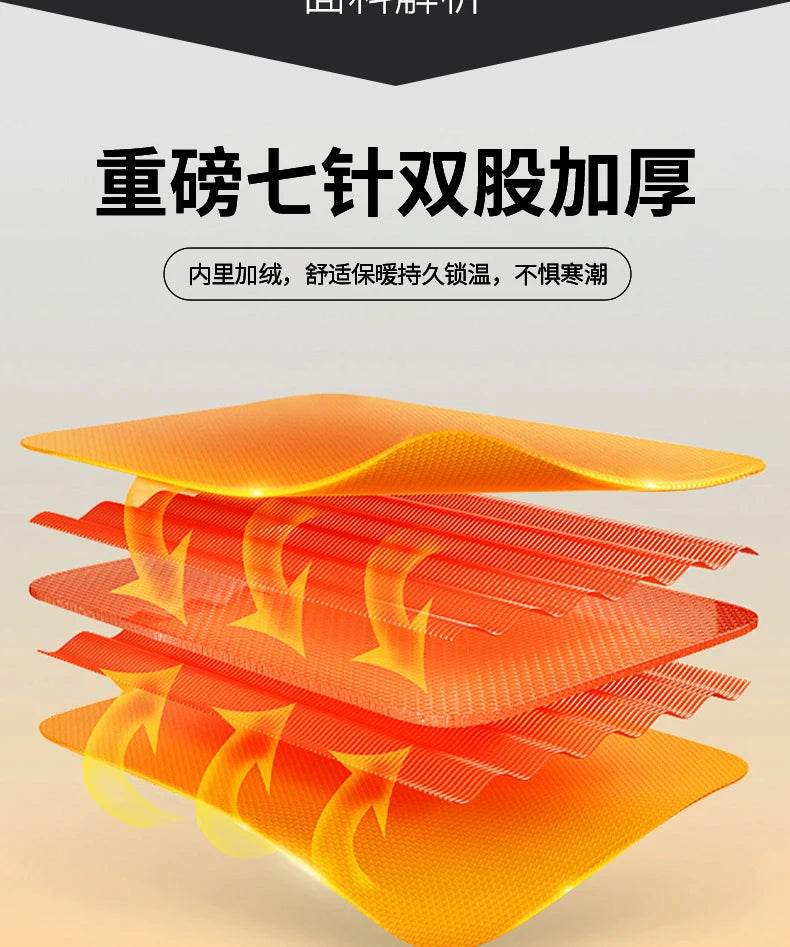 100% Merino Wool Men's Warm Sweater Mock Collar Thickened Zippered Cardigan Autumn Winter New Cashmere Knitted Long Sleeve Tops