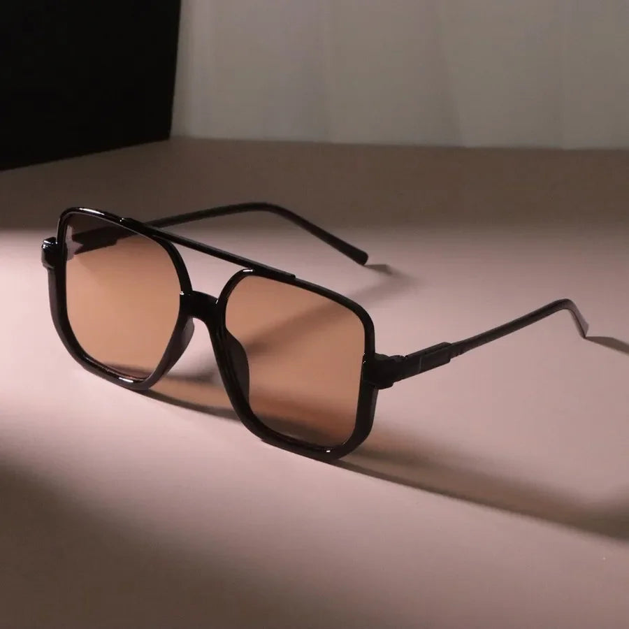 Classic Square Designer Sunglasses Women Men Big Frame Mirror Sun Glasses Female Male Outdoor Trendy Brand Oculos De Sol