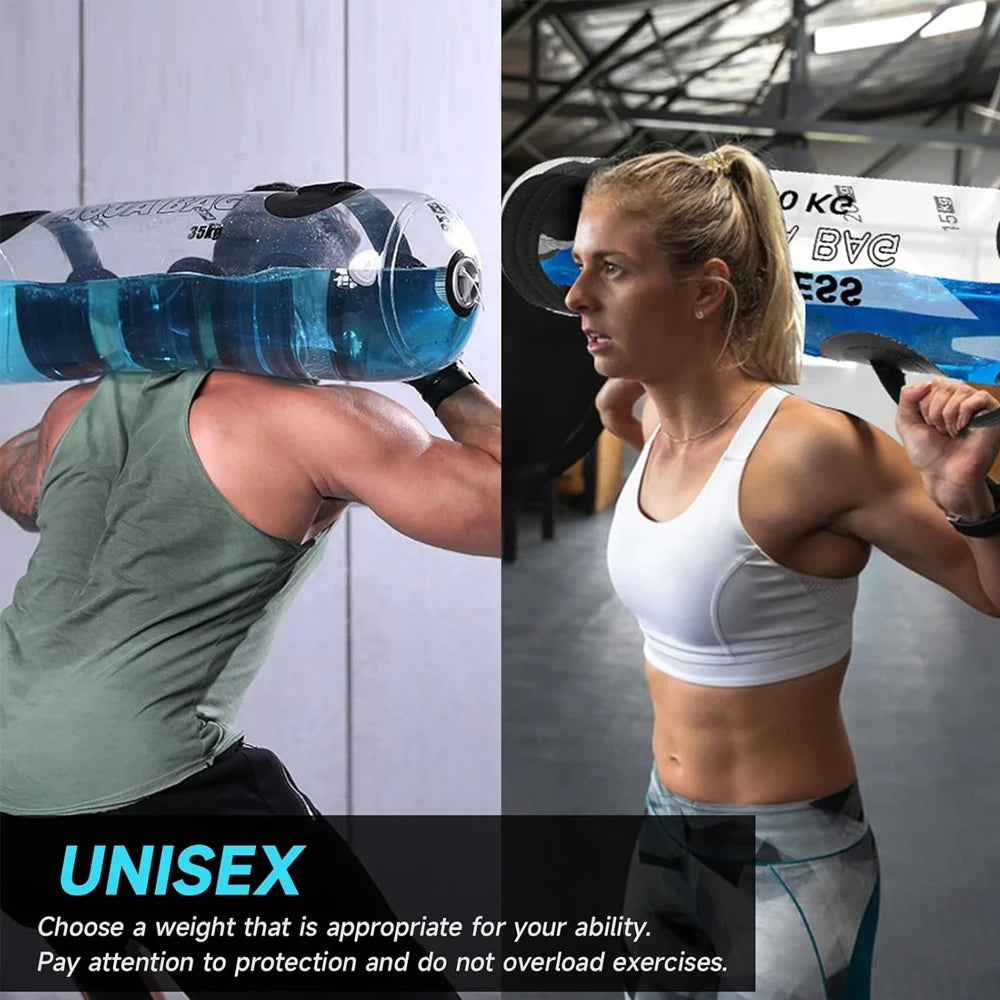 1PCS Water Weights Aqua Bag, Workout Sandbag Alternative Strength Training Sand Bag Portable – Balance Training for Home Gym
