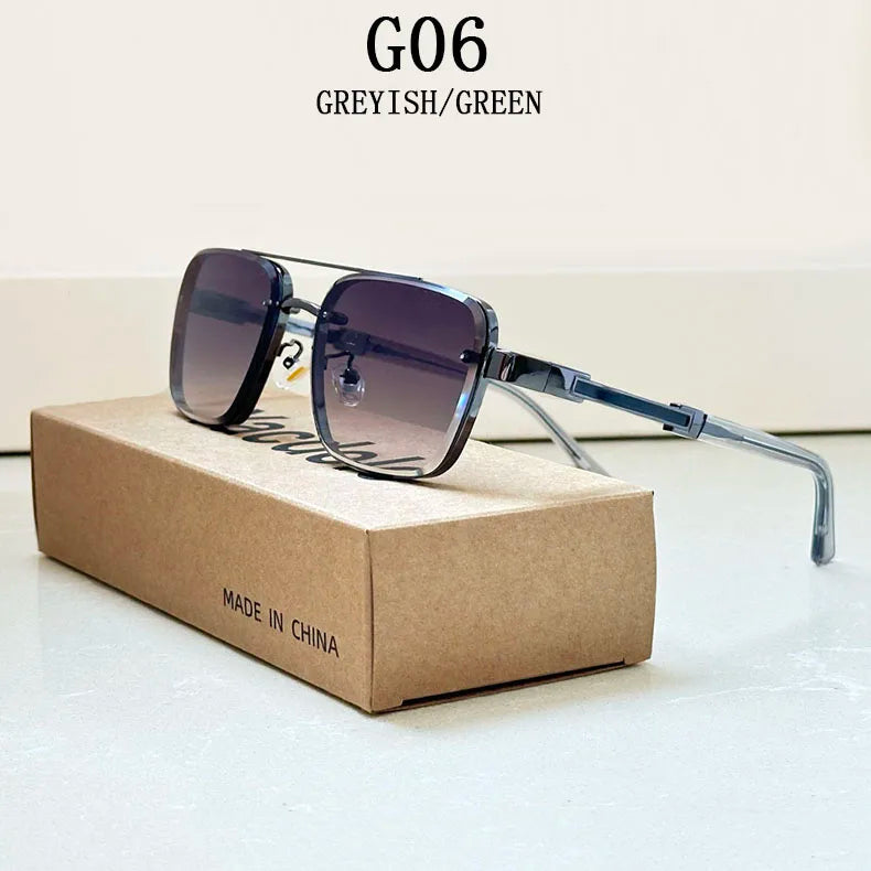 2025 Square Sunglass Men Luxury Vintage Sunglasses Women Trendy Retro Fashion Glasses Gafas De Sol Hombre Lunette Soleil Femme