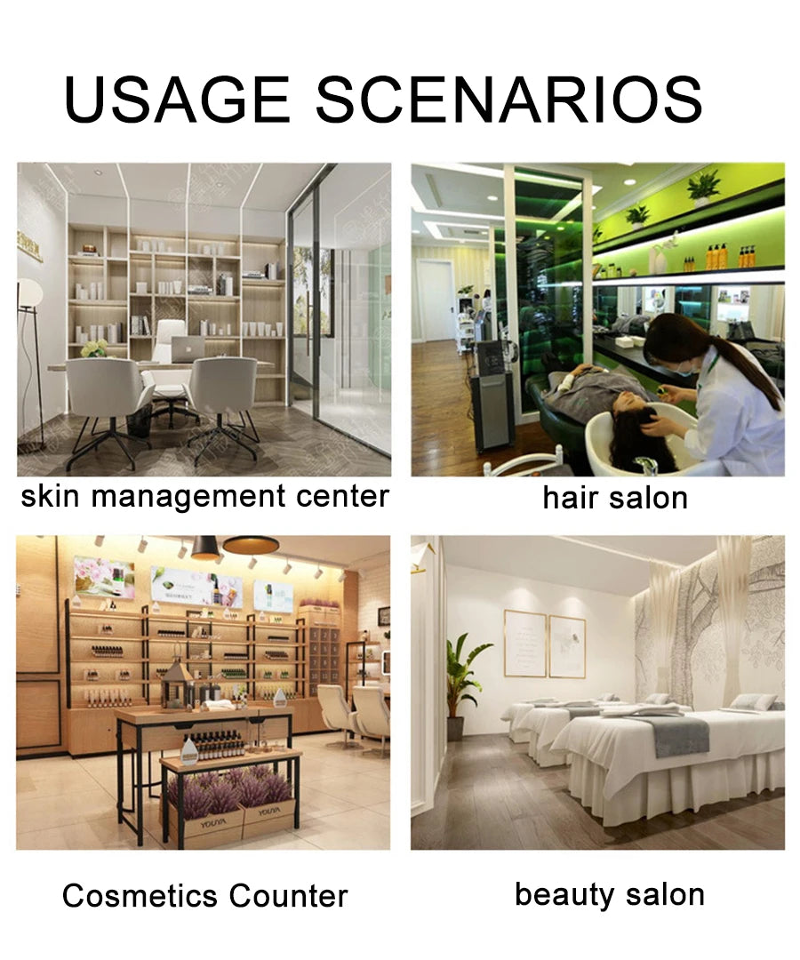 10 Inch LCD Scalp Detector Digital Hair Skin Analyzer Microscope for Hair Follicle Testing and Skin Analysis Magnifier 50/200X