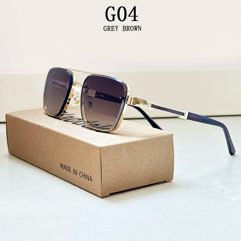 2025 Square Sunglass Men Luxury Vintage Sunglasses Women Trendy Retro Fashion Glasses Gafas De Sol Hombre Lunette Soleil Femme