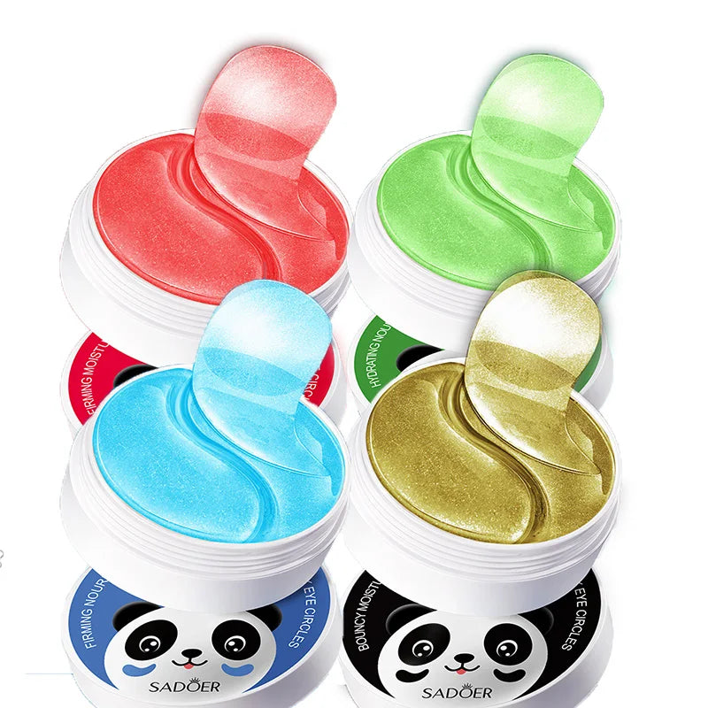 240pcs=120pairs Eye patches Hyaluron Acid & Gold & Seaweed & Cucumber Hydrating  Milk Moisturizing Crystal Collagen Gel Eye Mask