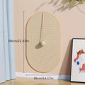 3-in-1 Sisal Cat Station: Washable Scratching Pad + Hanging Ball Toy & Self-Adhesive Wall Panel