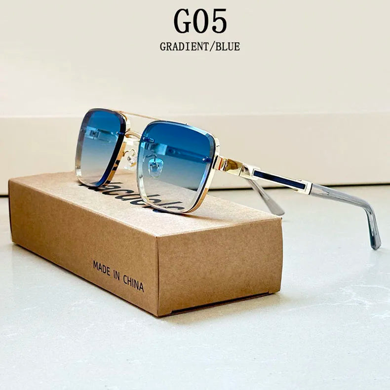 2025 Square Sunglass Men Luxury Vintage Sunglasses Women Trendy Retro Fashion Glasses Gafas De Sol Hombre Lunette Soleil Femme