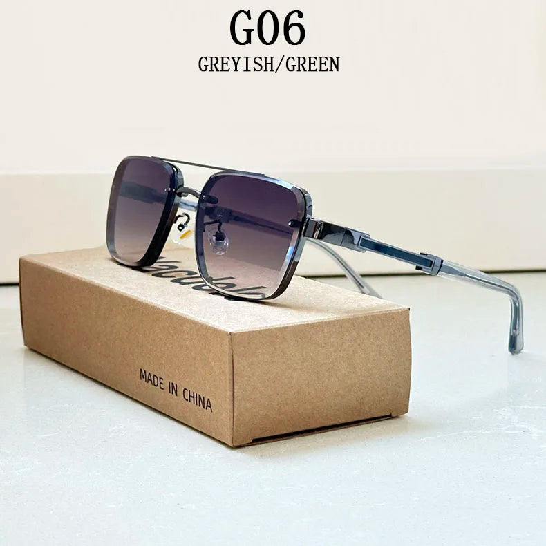 2025 Square Sunglass Men Luxury Vintage Sunglasses Women Trendy Retro Fashion Glasses Gafas De Sol Hombre Lunette Soleil Femme