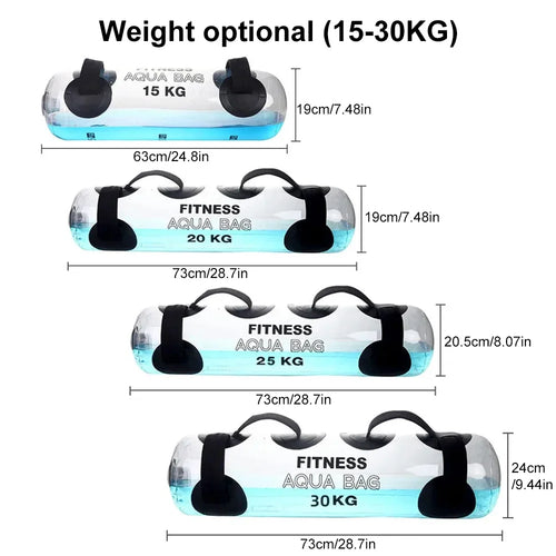 1PCS Water Weights Aqua Bag, Workout Sandbag Alternative Strength Training Sand Bag Portable – Balance Training for Home Gym