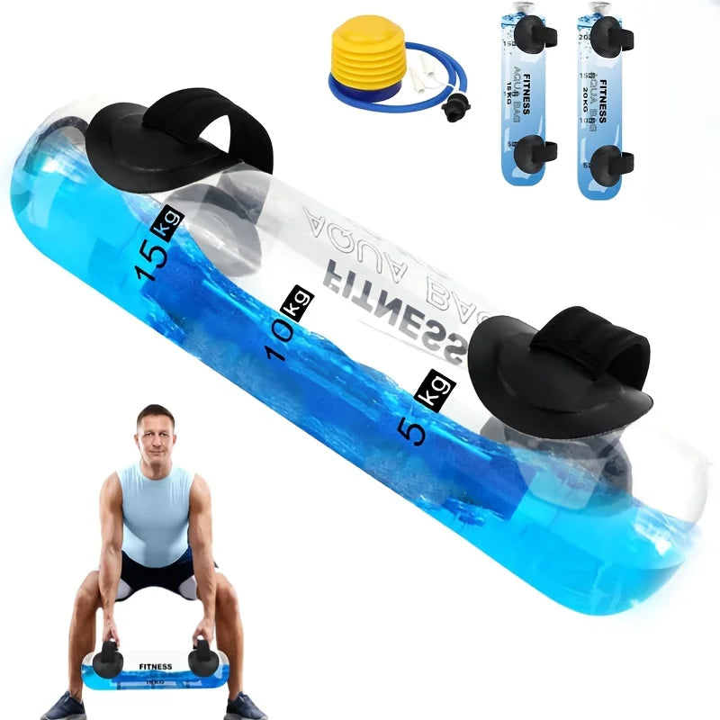 1 Pc Gym Fitness Aqua Bag Water Weight Bag Adjustable Workout Sand Bags Weights Alternative Portable Sandbag Fitness Equipment