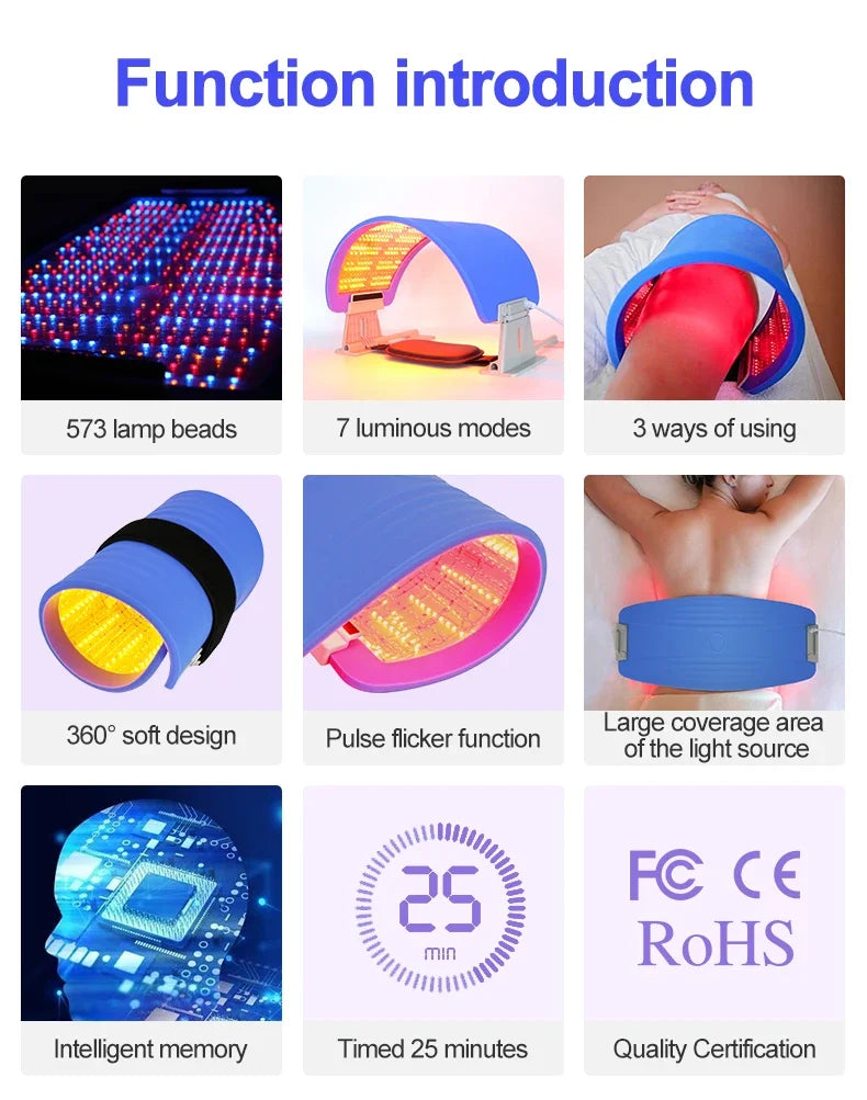 2025/Lescolton LED Facial Mask Face  Light Therapy  Lamp   Rejuvenation PDT  Aging Acne Wrinkle Remov