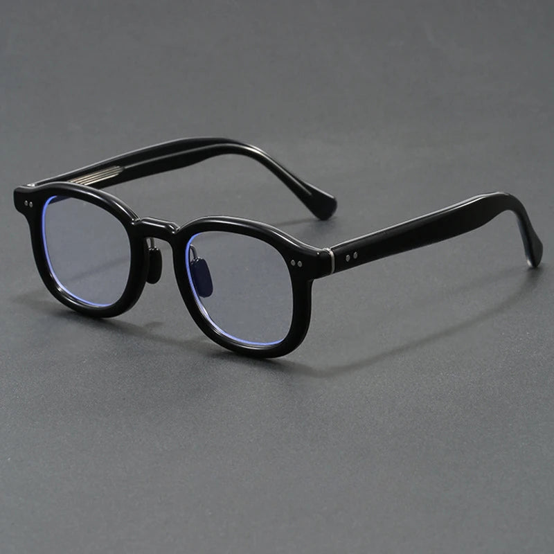 2025 New Japanese Acetate Glasses Frame Handmade Oval Retro Glasses for Men's Designer Brand Fashion Glasses