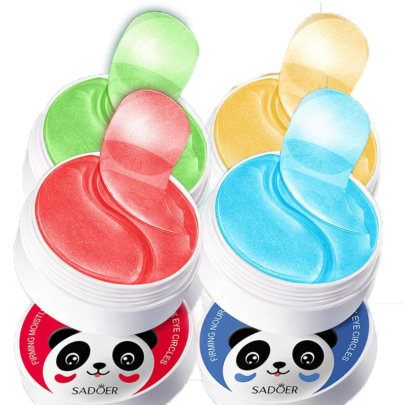 240pcs=120pairs Eye patches Hyaluron Acid & Gold & Seaweed & Cucumber Hydrating  Milk Moisturizing Crystal Collagen Gel Eye Mask