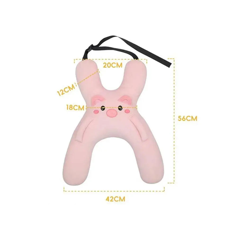 1Set Car Cute Cartoon Pillow Car Mounted Child Sleeping Pillow Car Removable Comfortable Breathable Headrest Lumbar Support