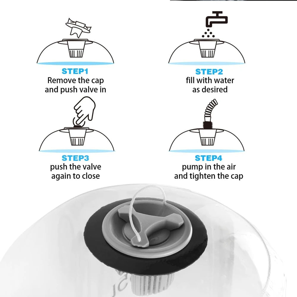 1PCS Water Weights Aqua Bag, Workout Sandbag Alternative Strength Training Sand Bag Portable – Balance Training for Home Gym