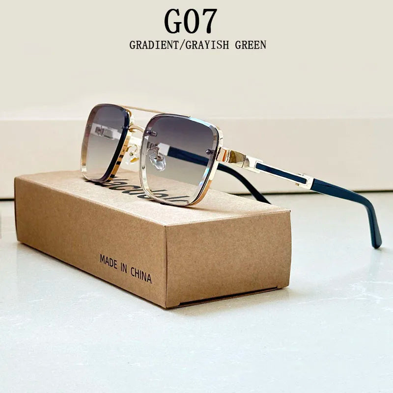 2025 Square Sunglass Men Luxury Vintage Sunglasses Women Trendy Retro Fashion Glasses Gafas De Sol Hombre Lunette Soleil Femme