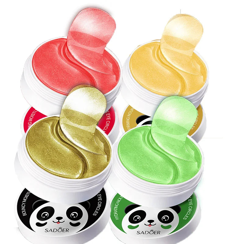 240pcs=120pairs Eye patches Hyaluron Acid & Gold & Seaweed & Cucumber Hydrating  Milk Moisturizing Crystal Collagen Gel Eye Mask