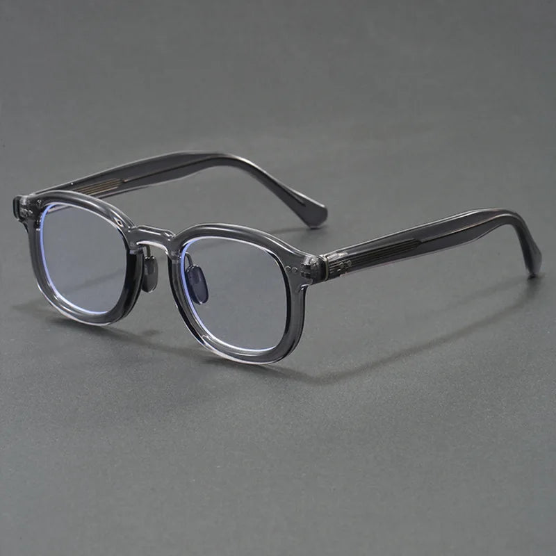 2025 New Japanese Acetate Glasses Frame Handmade Oval Retro Glasses for Men's Designer Brand Fashion Glasses