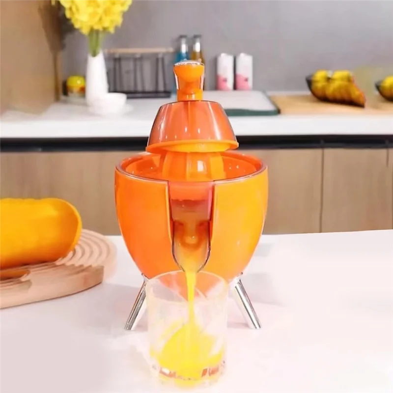 A01V-Electric Orange Juicer Squeezer Portable Lemon Squeezer Machine For Oranges Grapefruits Slag Juice Separator EU Plug