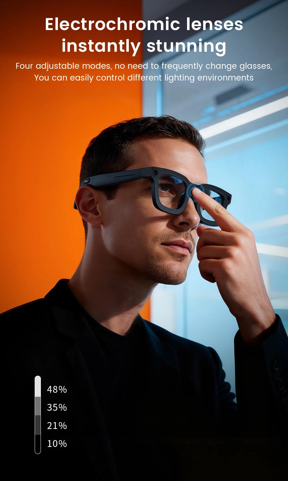 2026 Smart Glasses HD Photo Video OpenAI Record Translation Touch Photochromic Lenses Bluetooth Call Music Multifunction Glasses