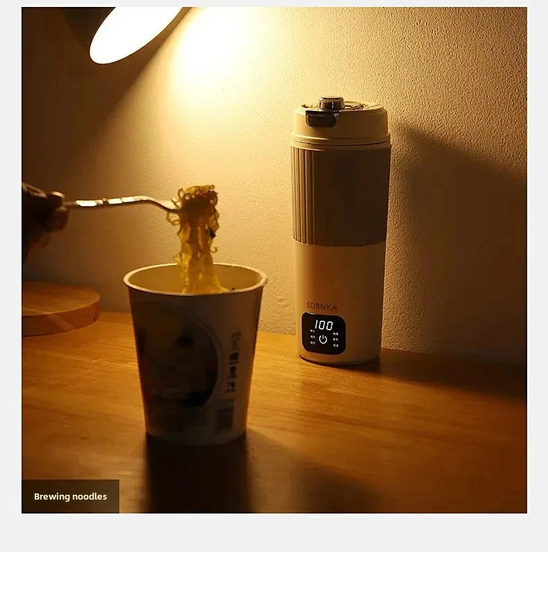 650ml Portable Electric Kettle Travel Boil Water Cup Thermo Pot Smart Teapot Temperature Adjustment Kettle With LED Display