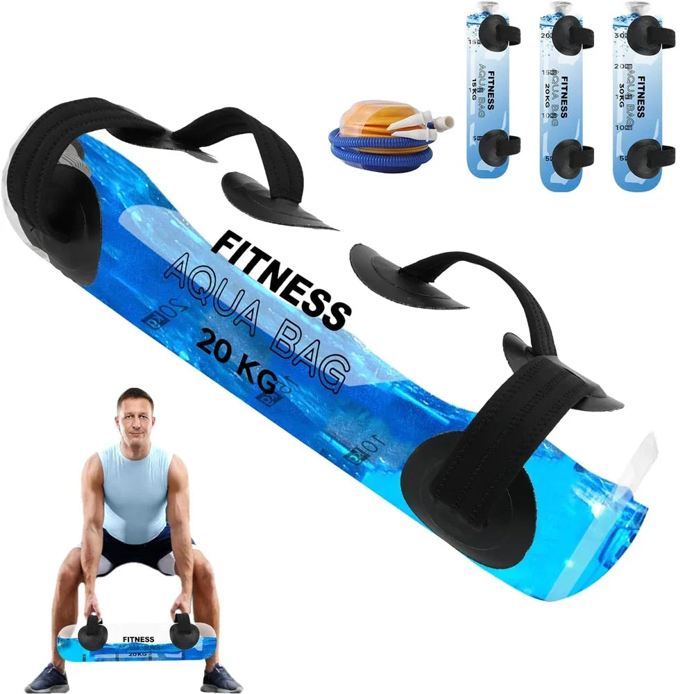 1PCS Water Weights Aqua Bag, Workout Sandbag Alternative Strength Training Sand Bag Portable – Balance Training for Home Gym