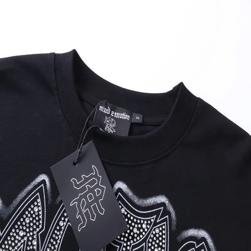 2026 New MIXED EMOTION Long Sleeve T-shirt Men Women High Street Full Print Best Quality Crewneck Hip Hop Oversized Tops