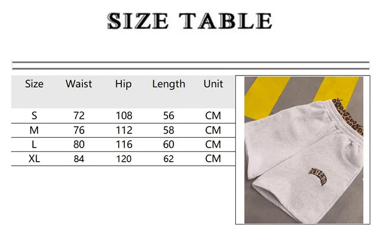 2025 new Y2K trendy high-quality cross-border leopard Embroidered casual sports men's and women's hooded sweatshirt pants