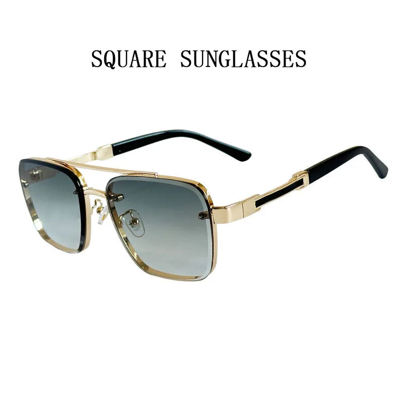 2025 Square Sunglass Men Luxury Vintage Sunglasses Women Trendy Retro Fashion Glasses Gafas De Sol Hombre Lunette Soleil Femme
