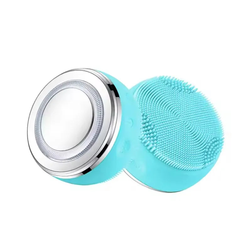 Electric Facial Cleaner 4 IN 1 Face Cleansing Brush 4 Level Electric Exfoliating Spin Cleanser Device EMS Waterproof Deep Clean