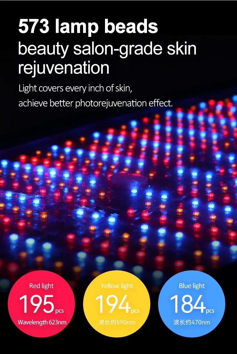 2025/Lescolton LED Facial Mask Face  Light Therapy  Lamp   Rejuvenation PDT  Aging Acne Wrinkle Remov