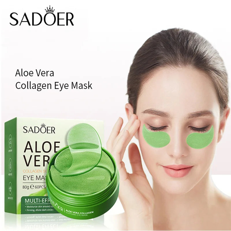 240pcs=120pairs Eye patches Hyaluron Acid & Gold & Seaweed & Cucumber Hydrating  Milk Moisturizing Crystal Collagen Gel Eye Mask