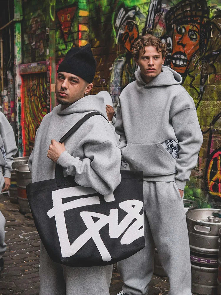 2025 Trendy High Street Retro Casual Streetwear Men's Sports Suit Y2K Harajuku Embroidered Hoodie men Hip-hop Loose Sweatpants