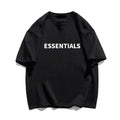 2025 100% Cotton Casual Oversized Men's T-shirt Streetwear Monogram Print Line Designer T-shirt Harajuku Short Sleeve Top