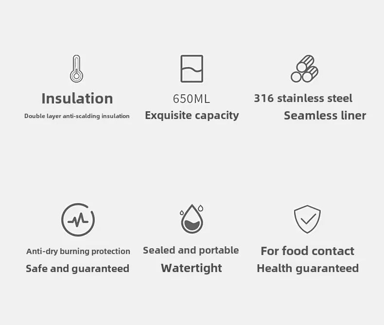 650ml Portable Electric Kettle Travel Boil Water Cup Thermo Pot Smart Teapot Temperature Adjustment Kettle With LED Display