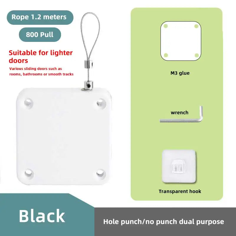 Automatic Sensor Door Closer Punch-Free Adjustable Surface Door Stopper Automatically Close Door Bracket Closer Home Improvement