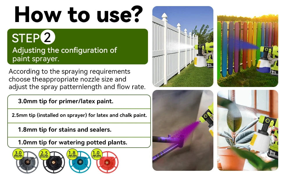 200W Cordless HVLP Paint Sprayer for Ryobi 18V ONE+, 4 Nozzles, 3 Patterns, 1000ML Container, Handheld Spray Gun (No Battery)