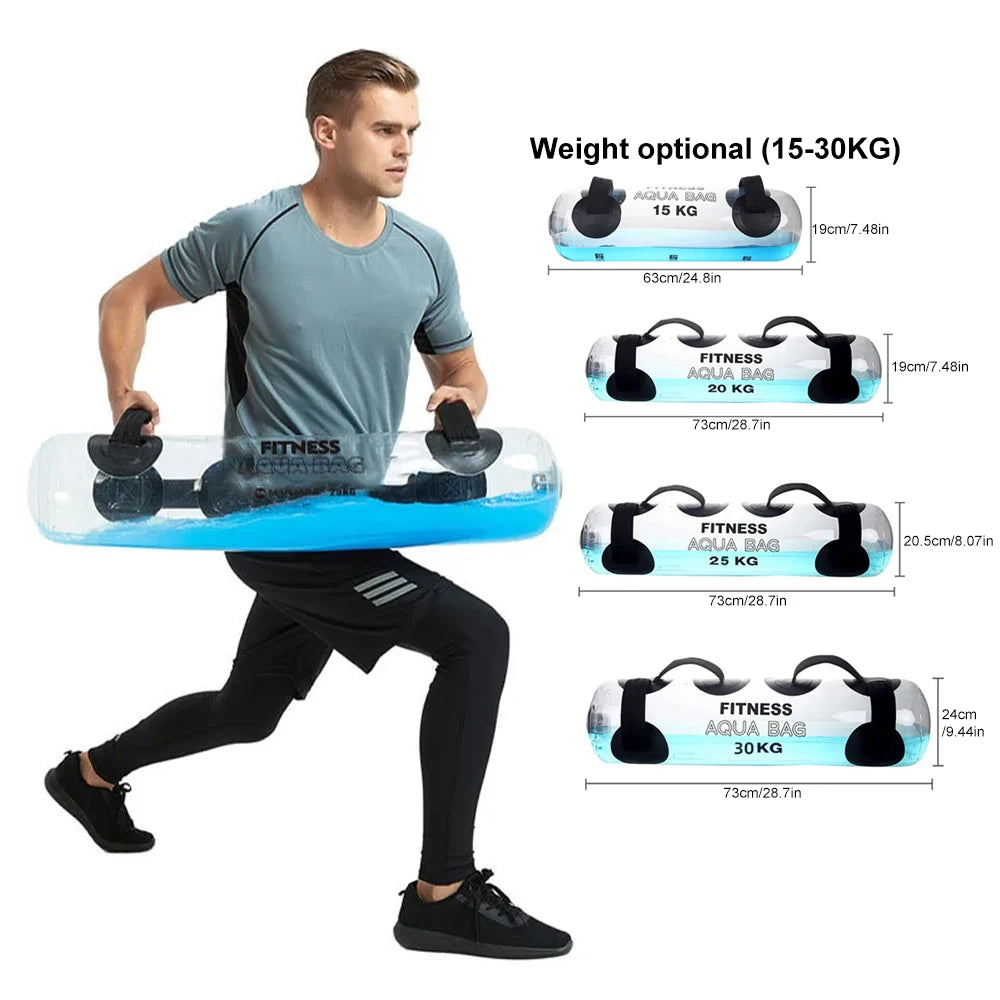 1PCS Water Weights Aqua Bag, Workout Sandbag Alternative Strength Training Sand Bag Portable – Balance Training for Home Gym