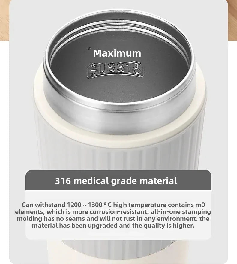 650ml Portable Electric Kettle Travel Boil Water Cup Thermo Pot Smart Teapot Temperature Adjustment Kettle With LED Display