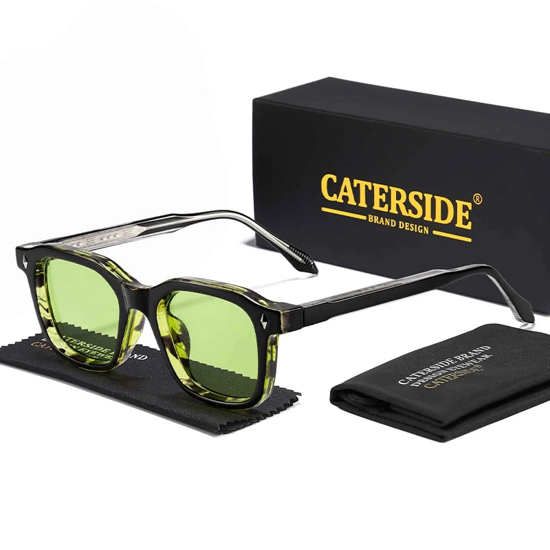 CATERSIDE Fashion Simple Men Sunglasses High Quality Brand Design Sun Glasses Women Outdoor Party Vacation Travel Eyeglasses